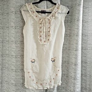 | Free People | Linen Tunic with embroidery